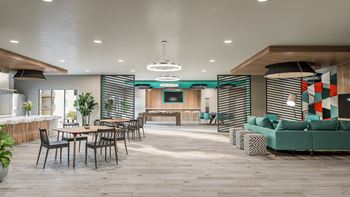 Posh Lounge Area In Clubhouse at Link Apartments® Montford, North Carolina, 28209